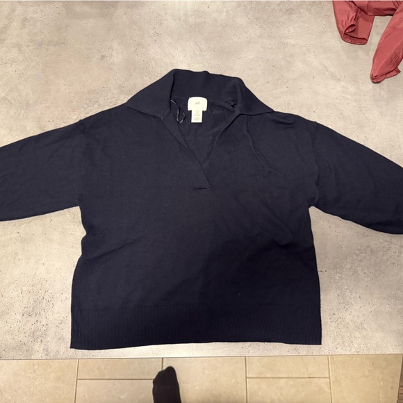 Black V-Neck Sweater - Picture 1 of 2